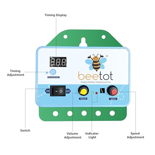 Beetot - Automatic Cradle Spring for Baby | Adjustable Speed, Music & Remote Control