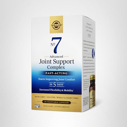 Solgar No. 7 - Joint Support and Comfort - 90 Vegetarian Capsules - Increased Mobility & Flexibility - Gluten-Free, Dairy-Free, Non-GMO - 90 Servings - Medaid International