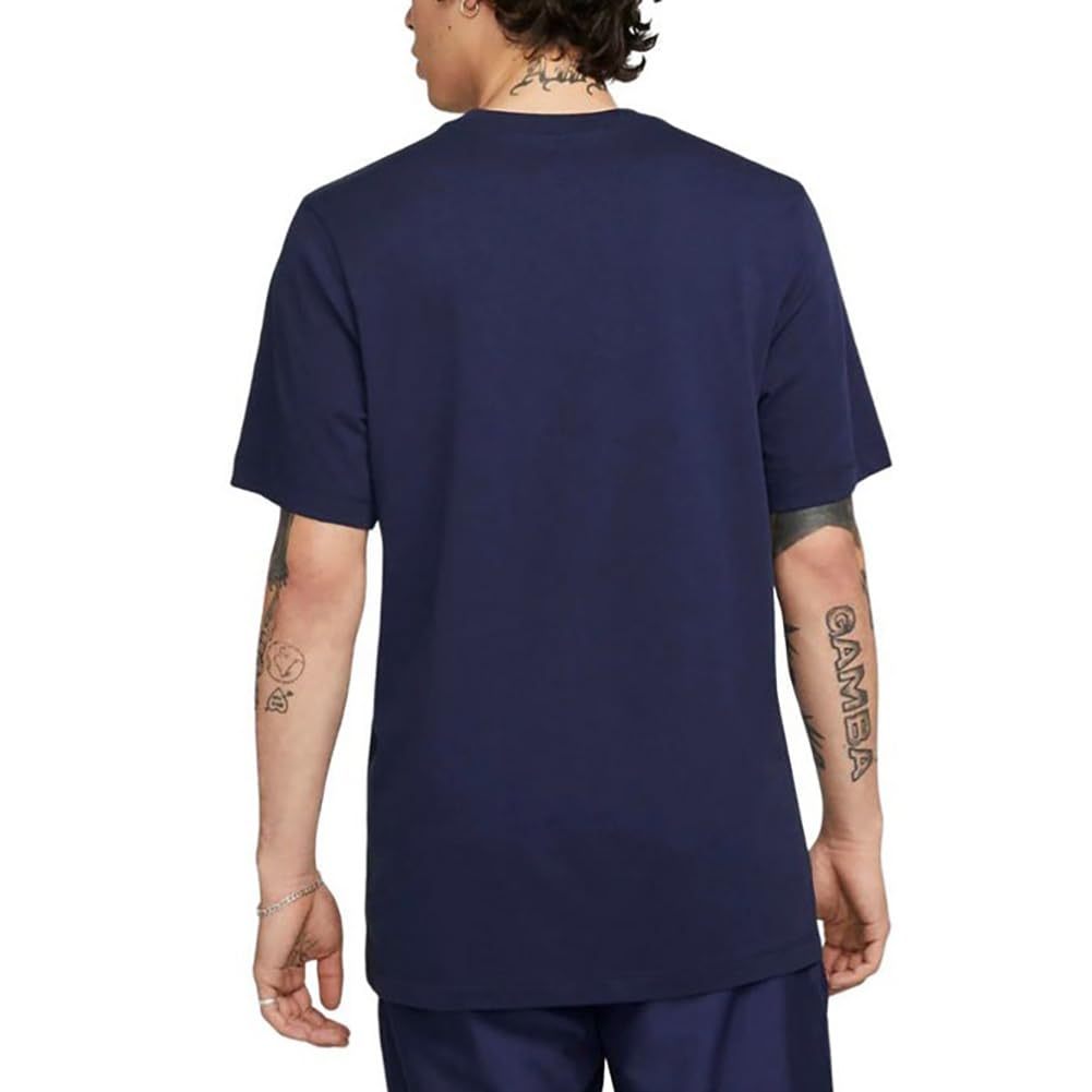 Nike Men's Swoosh TEE (Midnight Navy, DZ5173-455) Size Large - Medaid International