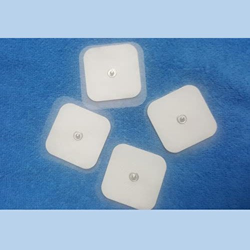 Generic - Self-Adhesive TENS Pad Buttons, Reusable, 5x5 cm, Set of 4 PCS