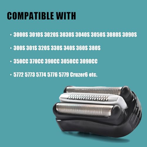 Braun - 32B Replacement Shaver Head for Series 3, Fits S3 3000s-310s