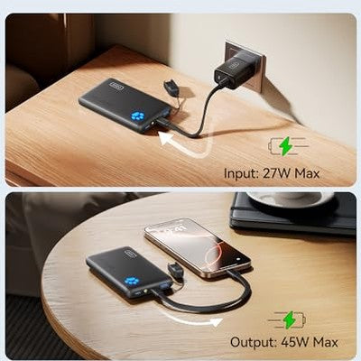Iniu - Ultra Slim 10000mAh Power Bank with 45W PD Fast Charging, USB C