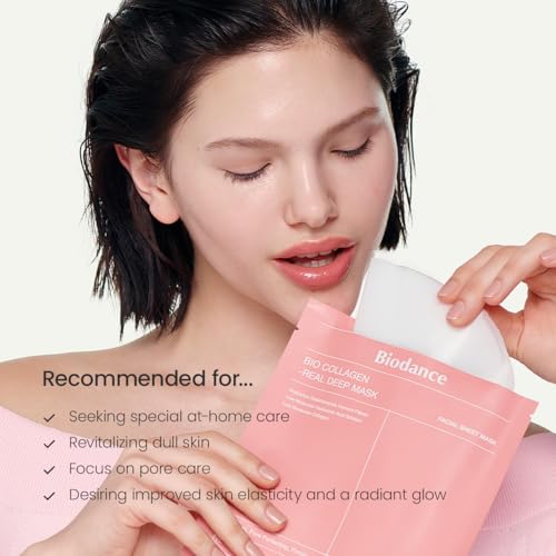 BIODANCE Bio-Collagen Real Deep Mask, Hydrating Overnight Hydrogel Mask, Pore Minimizing, Plumping, Elasticity Improvement, Korean Skincare, Stocking Stuffers for Teen Girls | 1.19oz(34g) x 16ea - Medaid International