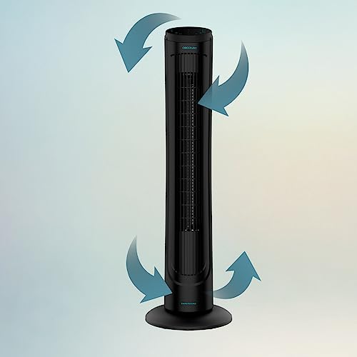 Cecotec - EnergySilence 9090 Tower Fan, 45W, 100% Copper Motor, Quiet Operation