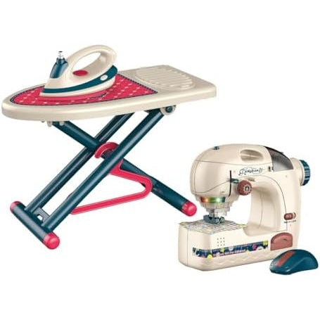 Iron and Sewing Machine (3 PCS) Toy Set for 3+ ages - Medaid