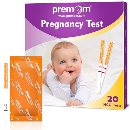 Premom - Early Detection Pregnancy Test Strips, 10mIU/ml Sensitivity, 20 Count