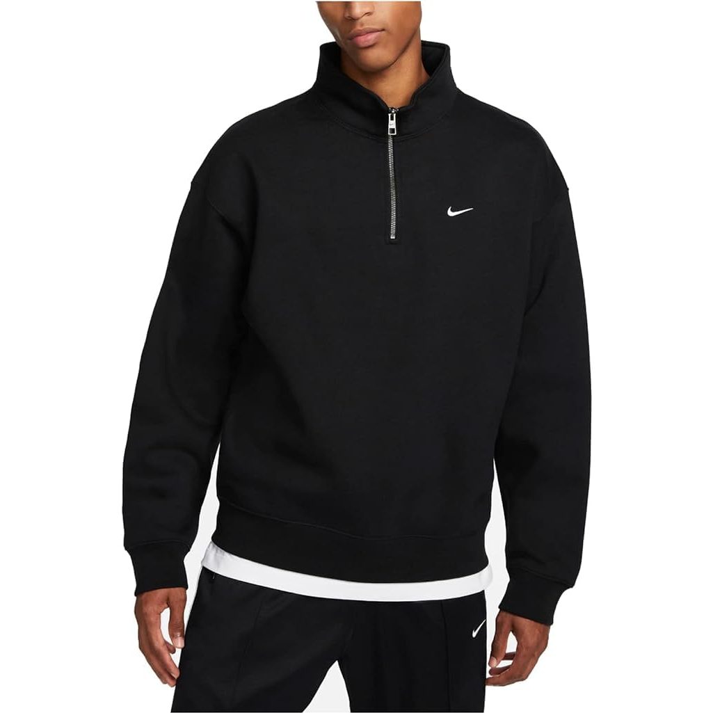 Nike Mens Club Fleece Hoodie (Large, Black/White) - Medaid International