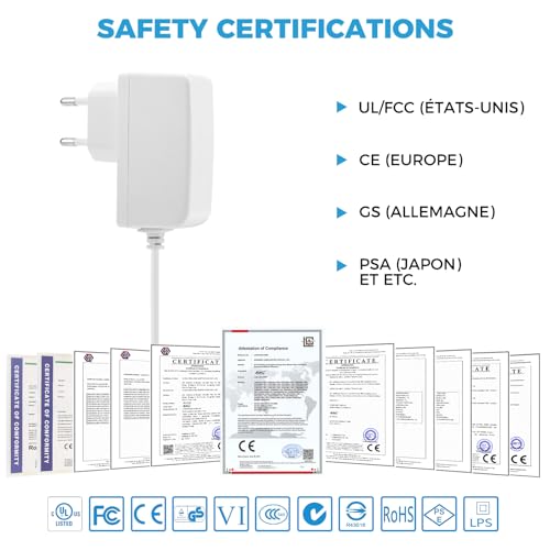 Aukru - 9V Power Supply Charger for Tonies Toniebox Speaker, Durable & Efficient
