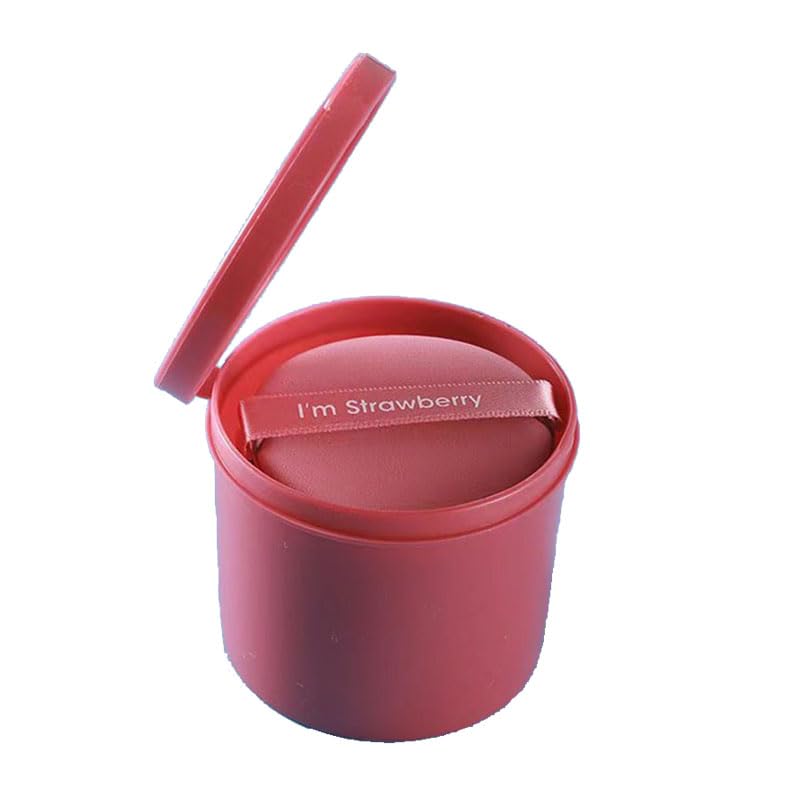 1 Box of 7 Cosmetic Puff Set with Box Water Drop Round Double Side Face Makeup Sponge Beauty Washable Powder Makeupup Tool (Round Pink) - Medaid International