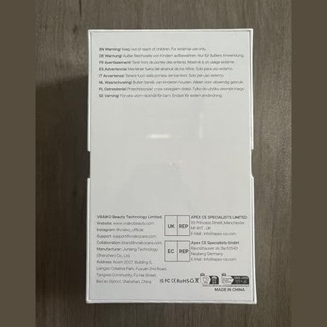 VRAIKO Lily Neck Face Massager, Face Sculpting Tool, Skin Rejuvenation Device with Thermal, Triple Action LED and Vibration, for Anti-Aging, Lifting and Tightening Sagging Skin (Pearl White) - Medaid International