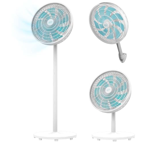 Cecotec - EnergySilence 550 Pedestal Fan, 3 Heights, 80º Oscillation, 60W