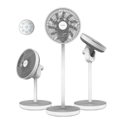 Cecotec - Energysilence 2600 Sunflower 3in1 Standing Fan, 22W, Adjustable Height, Quiet Operation