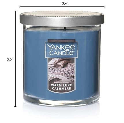 Yankee Candle Warm Luxe Cashmere Scented, Classic 7oz Small Tumbler Single Wick Candle, Over 35 Hours of Burn Time - Medaid International