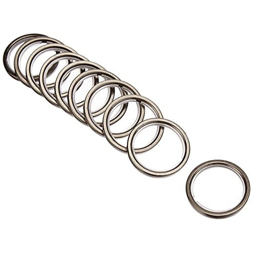 Gardinia - Classic Metal Curtain Rings Ø 20 mm with Gliding Inlay & Hooks