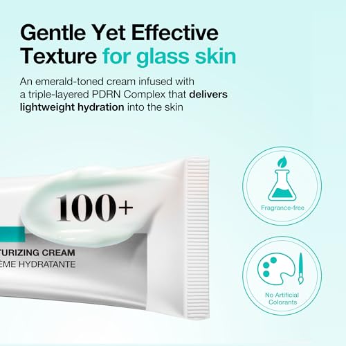 ANUA PDRN Hyaluronic Acid 100 Moisturizing Cream, Lightweight Hydrating Moisturizer with Salmon PDRN, Hyaluronic acid, Collagen for Glass Skin, Korean Skin Care (60ml / 2.02 fl. oz)|B0DWFLY18Y