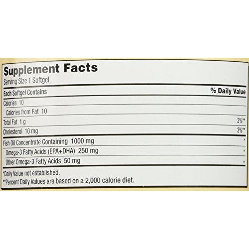 Kirkland Signature Natural Fish Oil Concentrate with Omega-3 Fatty Acids - 400 Softgels (Pack of 2) - Medaid International