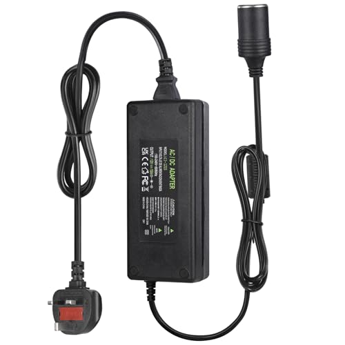 AC to DC Converter, 100V ~ 240V to 12V 15A 180W, Car Cigarette Lighter Socket AC/DC Power Supply Adapter Transformer for Tire Inflator, Car Refrigerator, Car Vacuum Cleaner, and Other Car Devices - Medaid International