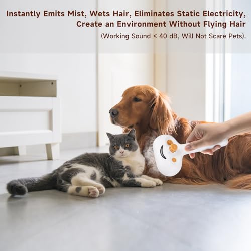 Vvwvvw - 3-in-1 Pet Steam Brush for Dogs & Cats, Shedding & Grooming Comb