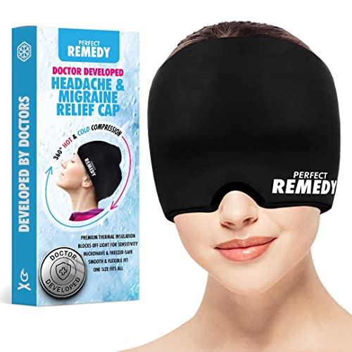Perfect Remedy - 360° Migraine Relief Cap with Ice Pack for Headache Relief