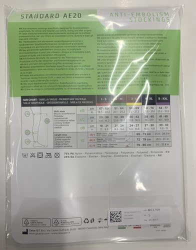 Relaxsan Antiembolism M0370A (2 Pairs - Skin, L) Open-toe anti-embolism hold up stockings - 18 mmHg, 100% Made in Italy - Medaid International