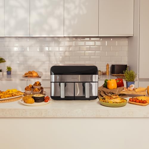 Cecotec - 9L Digital Air Fryer with Dual Temperature, 7 Cooking Programs, 2800W