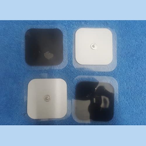 Generic - Self-Adhesive TENS Pad Buttons, Reusable, 5x5 cm, Set of 4 PCS