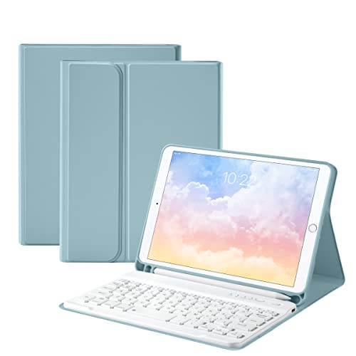 Gudou - Bluetooth Keyboard Case for iPad Mini 4/5, Detachable with Pencil Holder