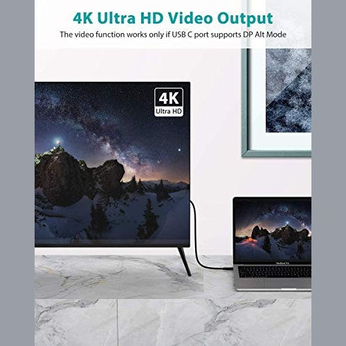 NIMASO - USB C 3.1 Gen 2 Cable, 10Gbps Data Transfer, 4K Video Output, 100W PD Charging