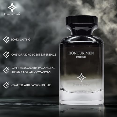 Frais et Frais Honour Perfume Men | Eau de Parfum | Luxury Scent Like Absolute Aventus | Long Lasting & Affordable Luxury | 100ml - Medaid International