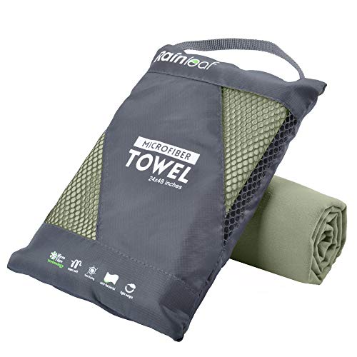 Rainleaf Microfiber Towel Perfect Travel & Gym & Camping Towel. Quick Dry - Super Absorbent - Ultra Compact - Lightweight. Suitable for Trip, Beach, Shower, Backpacking, Pool|B01K1TX77W