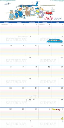 Richard Scarry Big Busy Family 2024 Wall Calendar: Track Every Family Member's Daily Activities - Medaid International