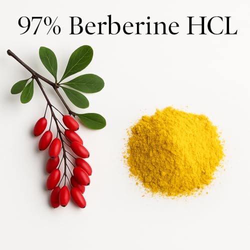 ACEWORKZ Berberine HCL 1200mg Supplement – 97% High Purity – Support Weight Management, Craving Control, Heart & Gut Health (60 Capsules) - Medaid International