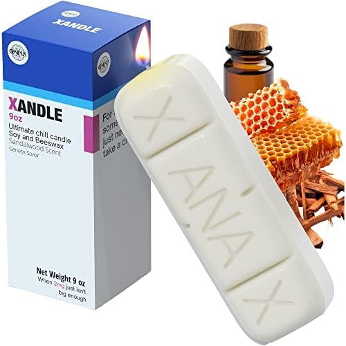 Xanax Candle with Gift Box - XANDLE - Cool Candles - White Elephant Gifts for Adults Funny Candles - Stocking Stuffers for Adults - Novelty Candles - Weird Gifts - Novelty Gifts - Funky Candles Decor