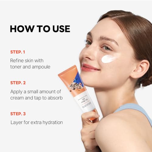 ROUND LAB Soybean Panthenol Cream 2.71 Fl Oz, 120-Hour Deep Hydration and Skin Barrier Repair Moisturizer with Nano Niosome Panthenol, Improves Rough Texture, Locks in Moisture, Korean Skincare|B0DPW4LKDS