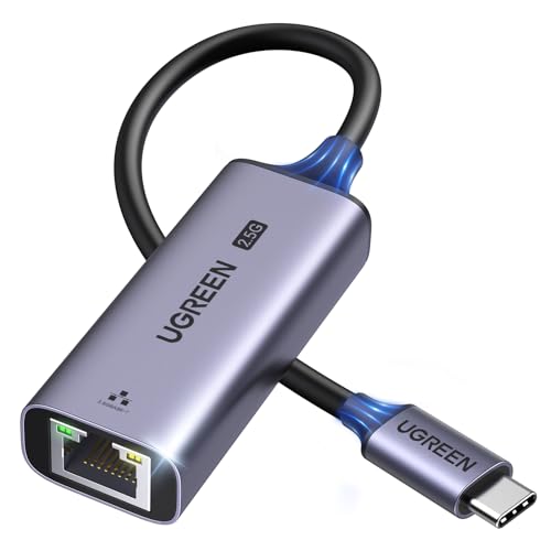 UGREEN - 2.5G USB C to Ethernet Adapter, Aluminum, Thunderbolt 4/3 Compatible