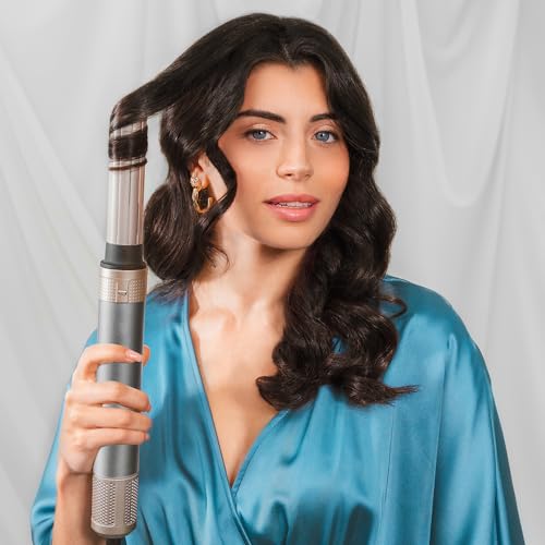 Cecotec - Hot Air Brush Dryer & Straightener, 1400W, 2 Heads, Digital Motor