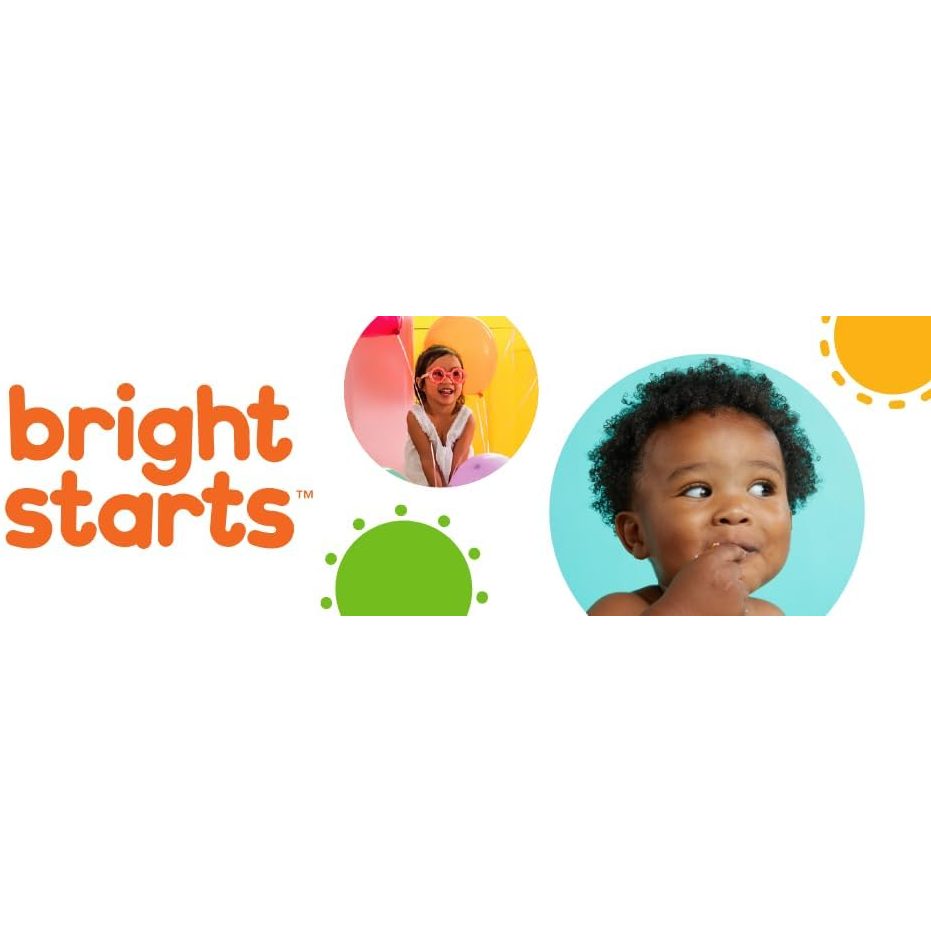 Bright Starts Oball Easy Grasp Classic Ball BPA-Free Infant Toy in Red, Yellow, Green, Blue, Age Newborn and up, 4 Inches - Medaid International