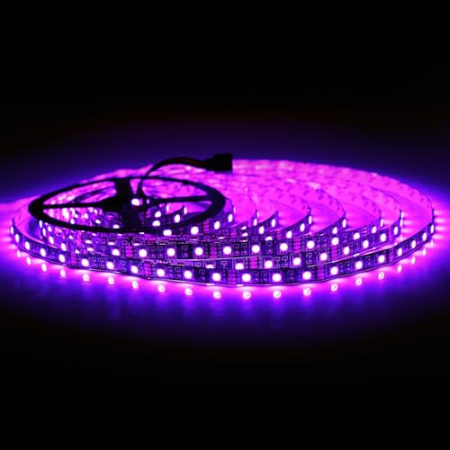 Supernight - 32.8ft RGB LED Strip Lights, 600 LEDs, Color Changing, Black PCB