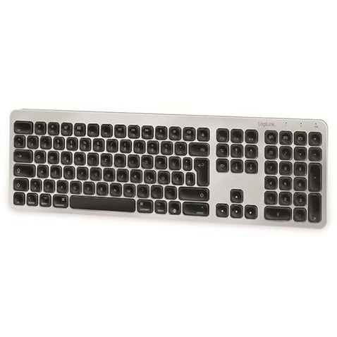 Logilink - Bluetooth Multi-Device Keyboard, Pairs 3 Devices, Minimalist Design