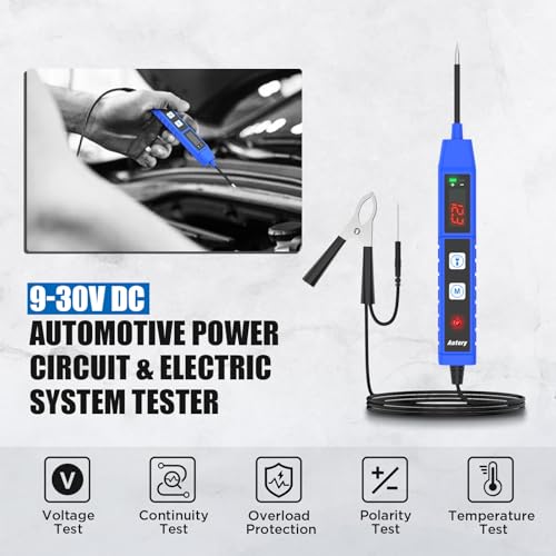 Beley - Automotive Power Circuit Probe Tester with Digital Screen, Voltage & Polarity Test, Overload Protection