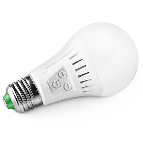 Elrigs - LED Motion Sensor Light Bulb, E26 Base, 7W (60W Equivalent), Warm White