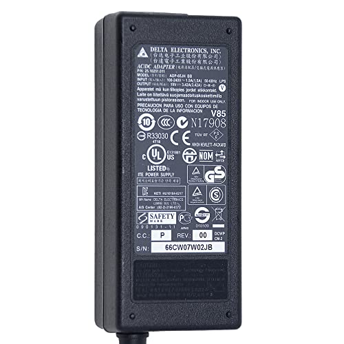 Delta - 65W AC/DC Adapter, 19V 3.42A Output, Universal Input 100-240V