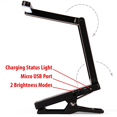So There - Rechargeable Clip-On LED Light with Micro USB, Compact & Portable