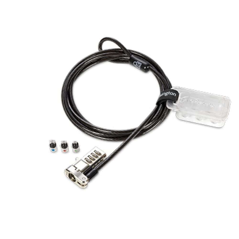 Kensington Universal 3-in-1 Combination Laptop Lock, Computer Security Locking Cable - Resettable Version (K62316WW), Black - Medaid International