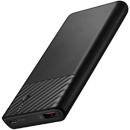 Spigen - 10000mAh Power Bank with USB C PD 18W, Quick Charge, Portable Design