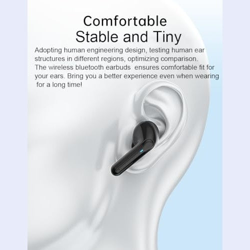 Generic - Wireless Earbuds with Bluetooth V5.3, Hi-Fi Sound, 22+H Playtime, LED Display