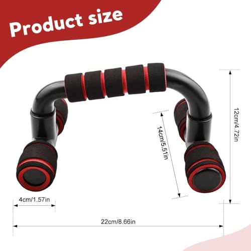 Jitifazh - Pushup Bars with Cushioned Foam Handles, Non-Slip Grip, Sturdy Design