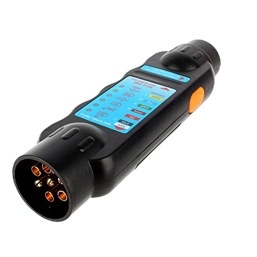 Estink - 7Pin 12V Car Towing Trailer Plug Tester, Easy Connection & Diagnostics