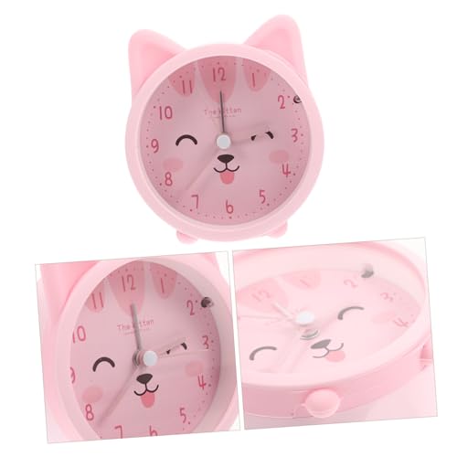 Levemolo - Cute Cat Alarm Clock with Night Light, Small Digital Travel Clock