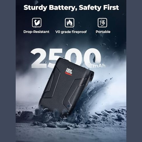 Kemimoto - Waterproof Heated Gloves for Women, Touchscreen, Battery Included, PU Leather